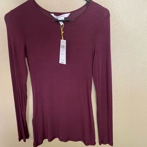 BCBGeneration Red Long Sleeve Shirt